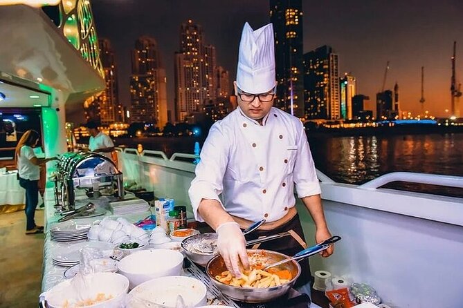 3-Hour Lotus Mega Yacht Dinner Experience in Dubai Marina - The LOTUS Mega Yacht: what 3 decks feel like at sunset