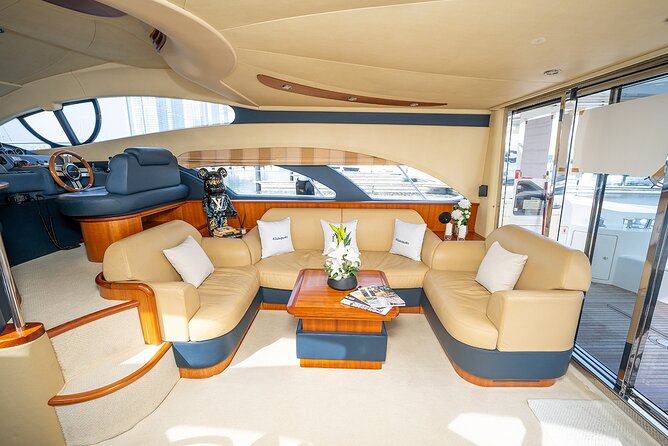 3hr Yacht- Palm Jumeirah with FREE Snacks and 30 Min Seabob - Snacks, unlimited drinks, and live BBQ—comfort that makes the views better