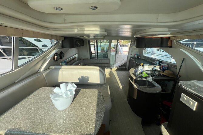 50ft Miller Blue | Miami Yacht Rental | 3 to 6 Hours | 13 Ppl - Stop 4: Miami Beach Marina and the yachts-with-yachts feeling