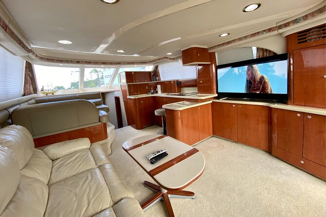 52' Yacht Rental in Miami Beach with Experienced Captain - Islands, virgin beaches, and the sandbar: swimming time that feels like a mini escape