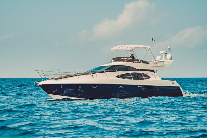 5H private 50' Yacht All-Inclusive from Tulum & Playa del Carmen - The Easy Start: Meeting in Puerto Aventuras