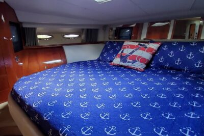 60ft Luxury Yacht Charter in Fort Lauderdale, Florida - Inside the 60ft Yacht: Bedrooms, Bathrooms, and the Air-Conditioned Reset