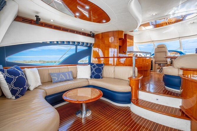 62' Azimut Yacht Charter - Downtown Miami from the water: the city’s lights without the crowds