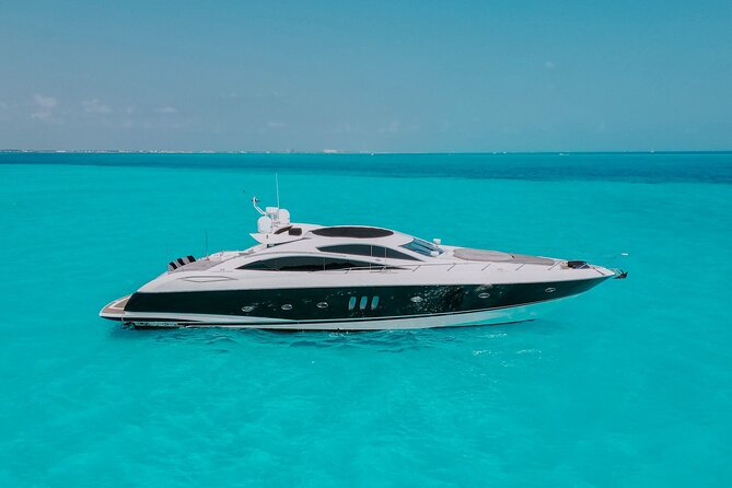 82 Feet Mega Yacht Rental up to 15pax in Cancun - Timing for sunset views over Cancun waters