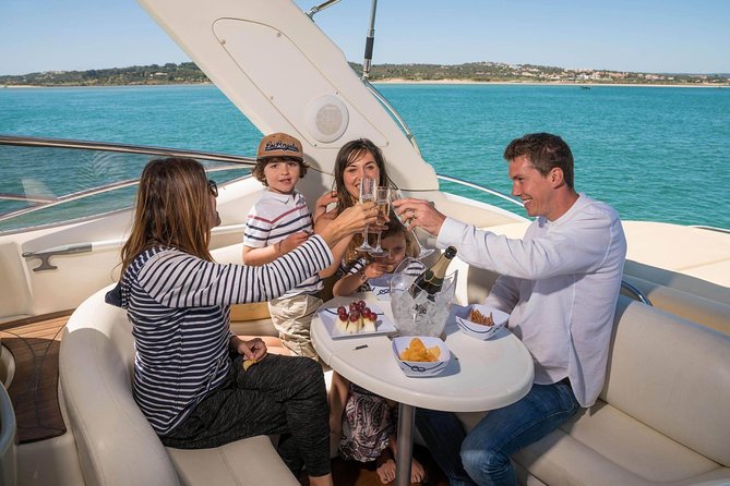 Afternoon yacht charter in lagos with drinks, tapas, paddle boards and kayak - From Marina de Lagos to Ponta da Piedade: the coast action that sets the tone
