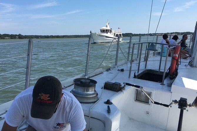 America's Cup 12-Meter Yacht Afternoon Sail from Hilton Head - The biggest comfort issue: deck cushions and how to choose your spot