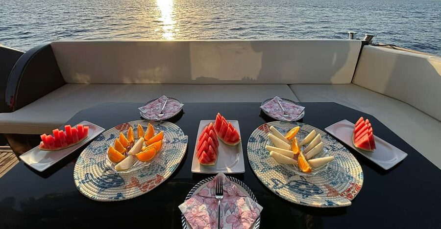 Bodrum: Bodrum Sunset Tour with Jet Black Yacht - Aquarium Bay Swim Stop: Clear Water, Snorkel Gear, and Good “Find a Place” Energy