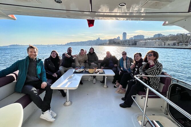 Bosphorus Yacht Cruise with Stopover on the Asian Side - (Morning or Afternoon) - Snacks, Tea, and Turkish Coffee Plus Onboard Wi-Fi
