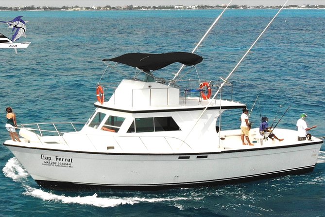 Cancun fishing charter if you don't fish you don't pay 46ft yacht 12pax 25P14 - A 46ft Defender Yacht in Cancun: Built for Fishing, Not Just Floating