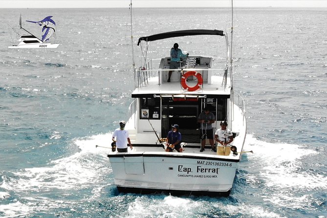 Cancun fishing charter if you don't fish you don't pay 46ft yacht 12pax 25P14 - What the 4 Hours Feel Like: Trolling Runs, Bottom Fishing Time, and Sea Views