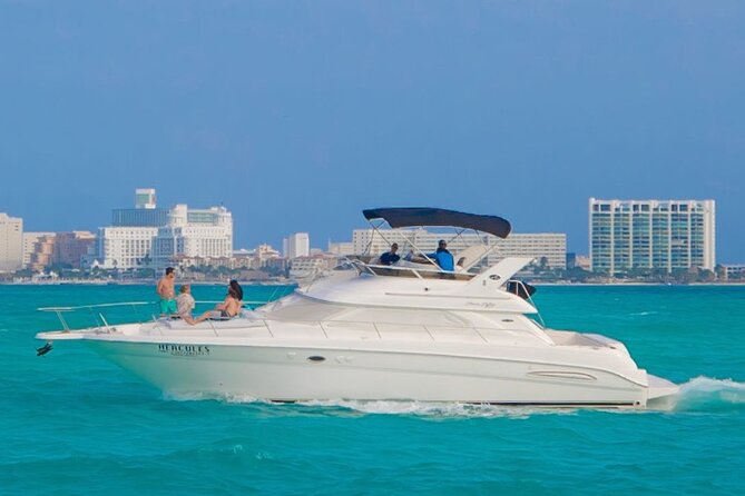 Cancún Yacht Rental SeaRay 46ft 25P13 - Price and logistics: what $370 per group really buys