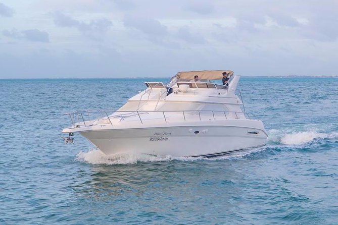 Cancun Yacht Tour - SEARAY YACHT 46 FT GREAT FOR SUNSET 15 PEOPLE MAX 25P9 - Price and extra fees: what you’ll likely pay beyond $370