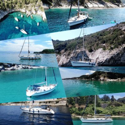 Corfu: Private Sailing Yacht Cruise - Garitsa Bay: Superyachts at Anchor and a Slower Pace