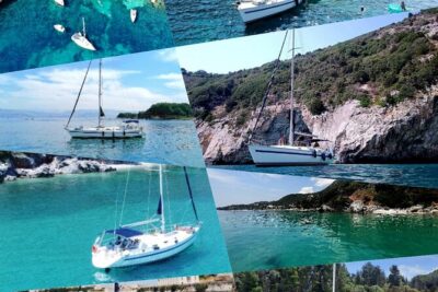 Corfu:Private sailing yacht cruise for up to 10 guests - From Marina Gouvia toward Old Town and the fortresses