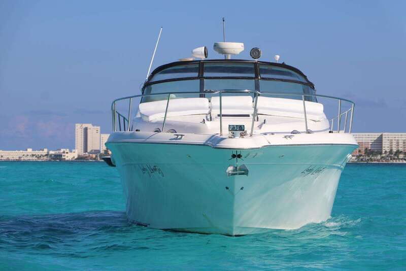 Cruising paradise in a luxury yacht in Cancun - Lagoon channels, coastline views, and when the scenery is at its best