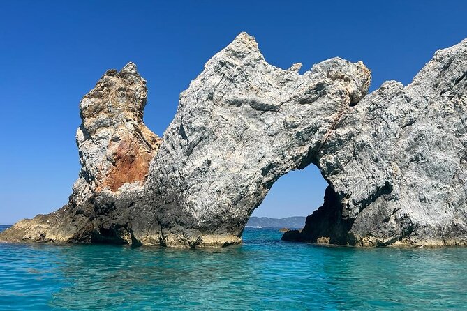 Day sailing Skiathos Skopelos with lunch on Rainbow yacht - Stop 2: Panormos Beach, then cruising the Skopelos coast