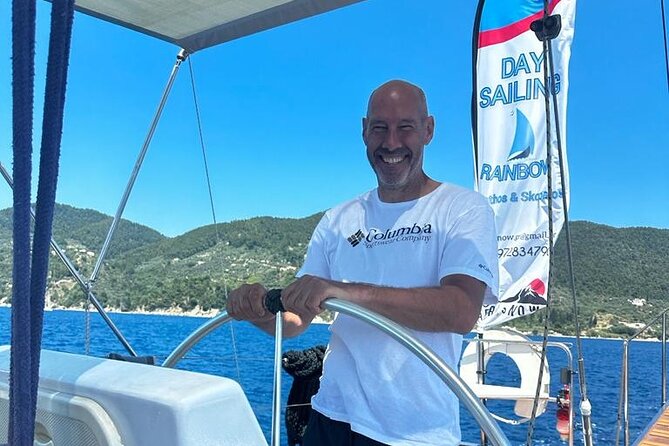 Day sailing Skiathos Skopelos with lunch on Rainbow yacht - Lunch on board: Greek cooking at sea that actually fills you up