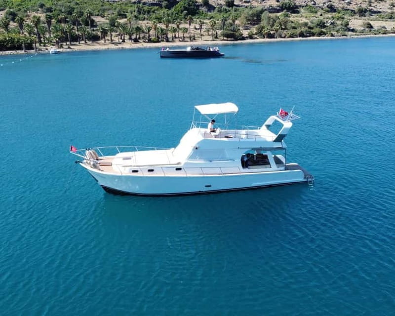 Discover Bodrum's Hidden Gems on a Private 3-Hour Yacht Trip - Hattat Bay swim stop: palm-framed water and optional snorkeling