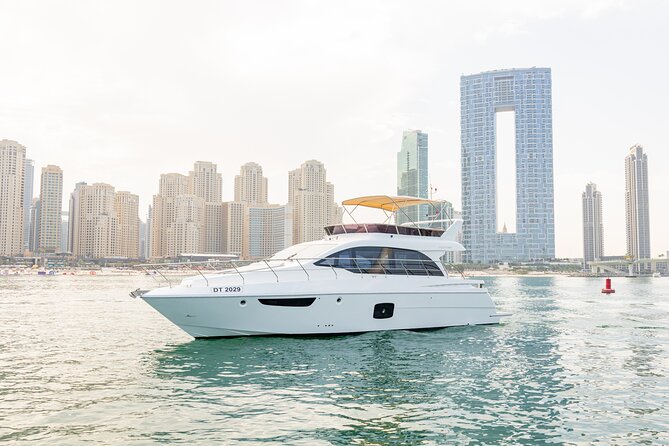 Dubai: 52ft Private Luxury Yacht For Rental - Route to expect: Dubai Marina to Palm, with the icons in between
