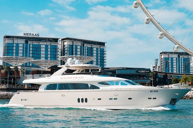 Dubai Harbour Luxury Yacht Tour with BBQ & Drinks - The sightseeing route: Dubai Marina first, then Bluewaters