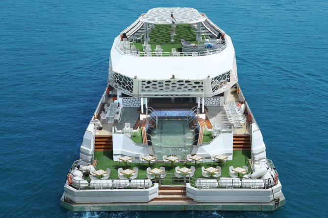Dubai: Lotus Mega Yacht 3-Hours Dinner Cruise Tour - VIP reserved seating and alcohol: what you gain, and what to confirm