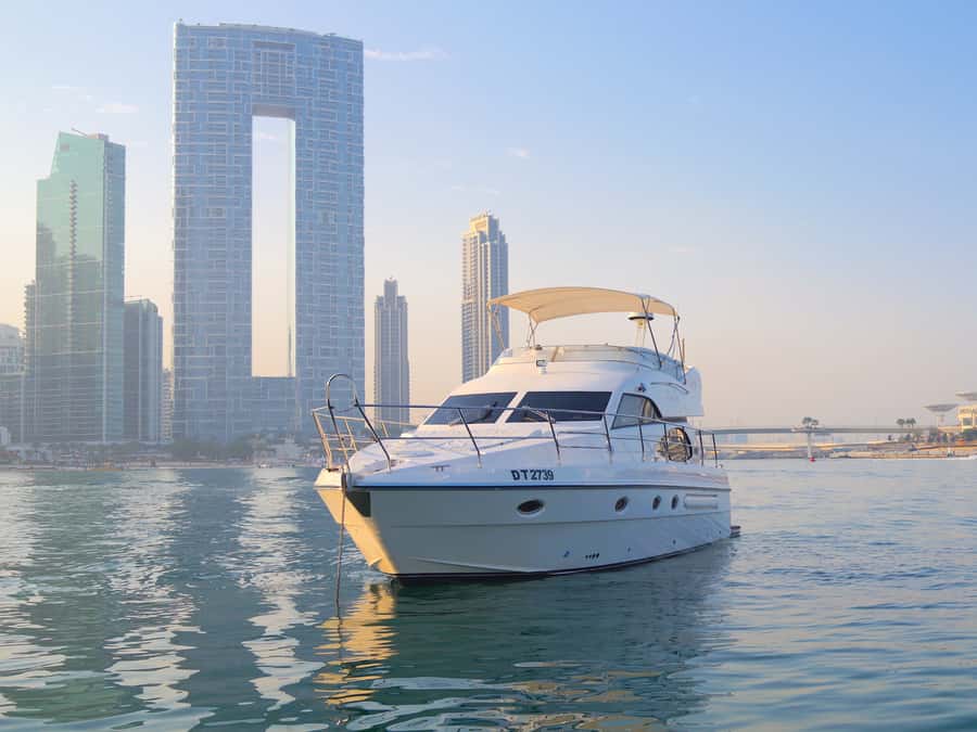 Dubai: Luxury Private 50 FT Yacht Cruise + Optional Sushi - The crew experience: names like Rachel and Captain Sameer pop up