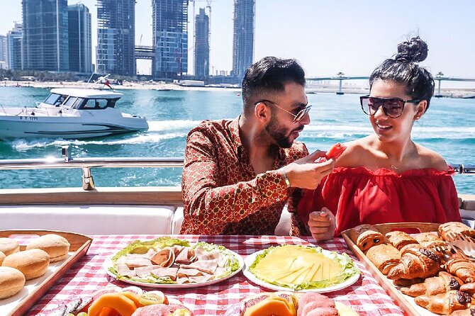 Dubai Marina Yacht Tour with Optional Breakfast or BBQ - Bluewaters Island and Ain Dubai: the “tall wheel” moment