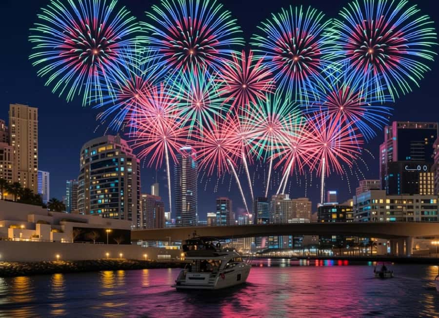 Dubai: New Year Eve Luxury Yacht Fireworks View & BBQ Cruise - Price and value: what $735 per person actually covers
