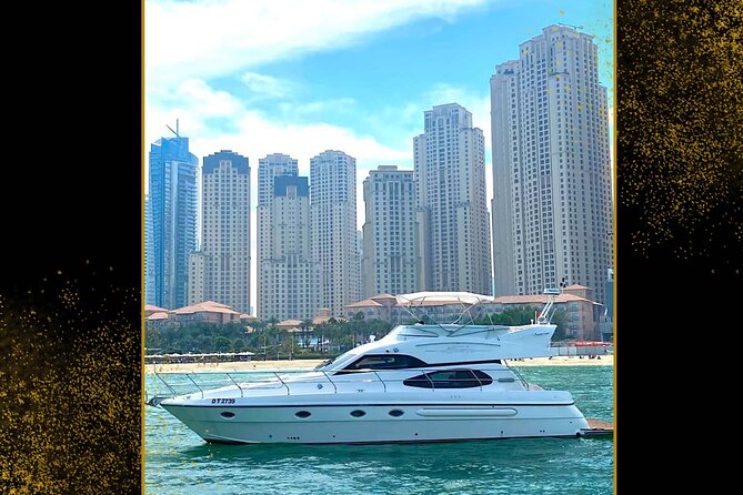 Dubai: Private Luxury Cruise on a Stylish 50FT Yacht. - On-board comfort that makes the difference: sun-beds, showers, and real space