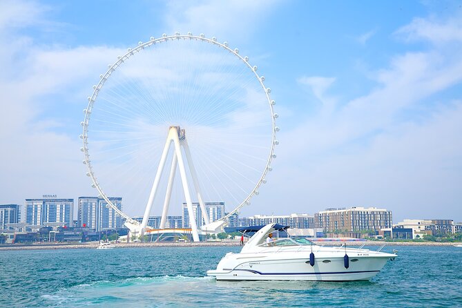 Dubai: Private Yacht Cruise on a 34 Ft Yacht - The 2-hour route: Palm Lagoon to Burj Al Arab, then JBR and Bluewaters