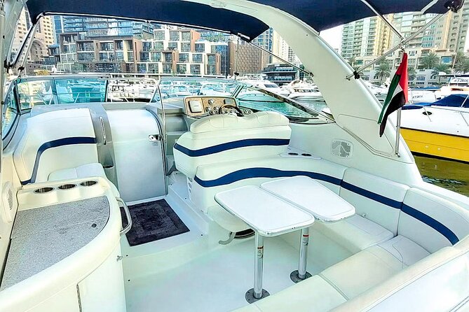 Dubai: Private Yacht Cruise on a 34 Ft Yacht - Price and value: $181.41 per group up to 8