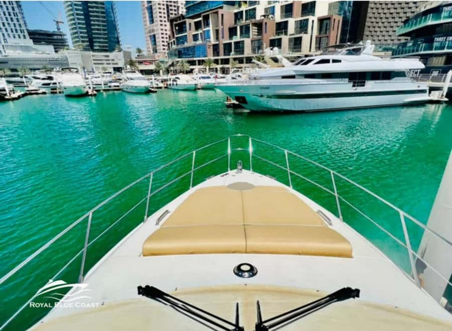Dubai: Private Yacht Tour 50 feet - The Lagoon Swim Stop: A Quick Reset With Real Relaxation
