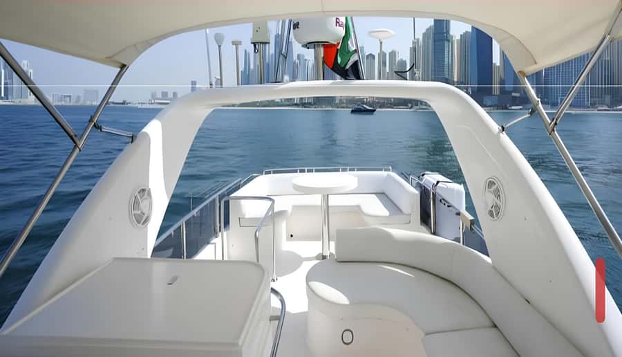 Dubai: Private Yacht Tour Experience with Soft Drinks - Swimming and downtime on deck: choosing when to step in