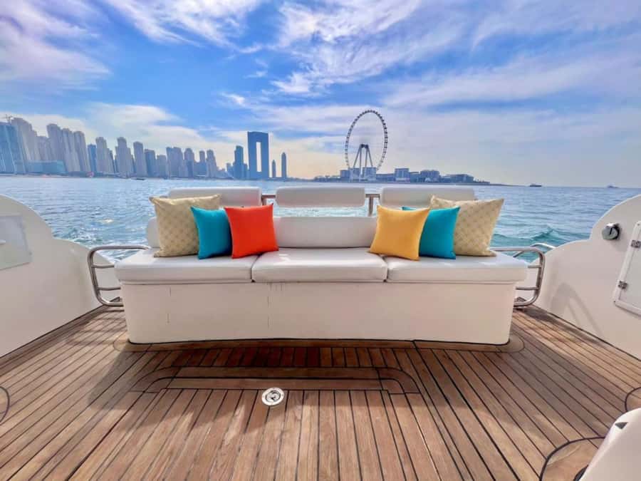 Dubai:Private Yacht with and Burj Al Arab Sightseeing. - Dubai Marina Canal: the view that makes it worth leaving land