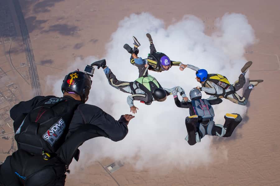 Dubai: Skydive at The Palm with Photos, Video & Yacht Tour - Check-In to Harness On: Timing, Briefing, and Names in English
