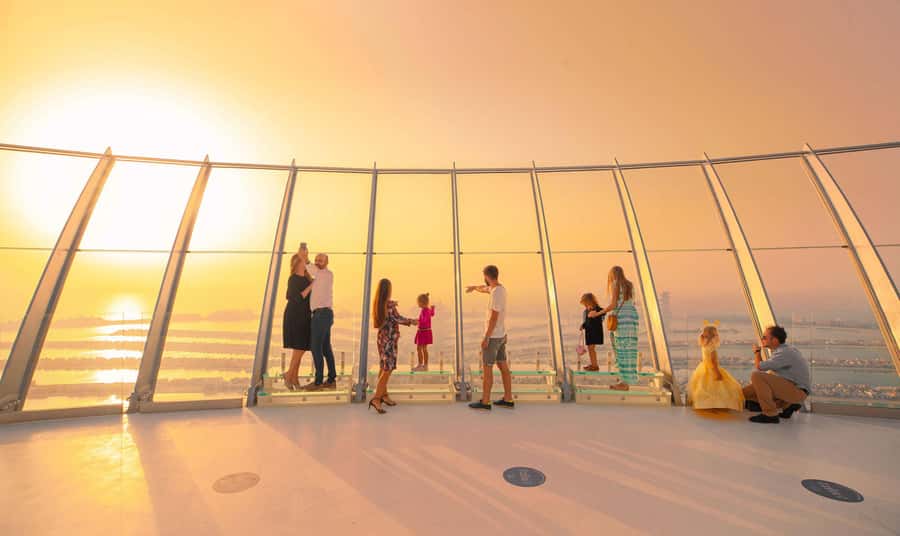 Dubai: The View At The Palm Ticket & 1.5 Afternoon Yacht - The Palm Tower at 787 feet: what the View at the Palm feels like