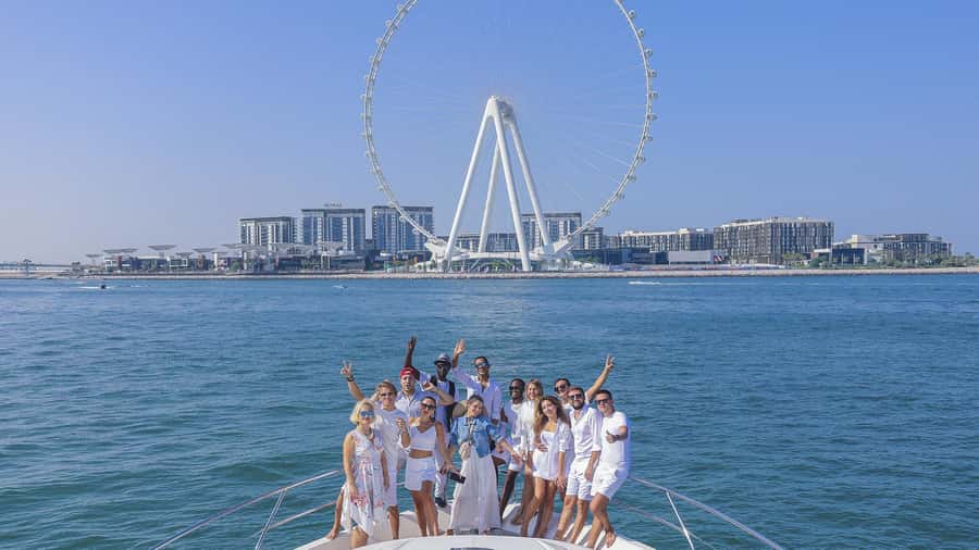 Dubai Waves & Dunes: Luxury Yacht Cruise w/ Red Dunes Safari - Meals on the Water: BBQ, Lunch, Dinner, or Sunset Brunch