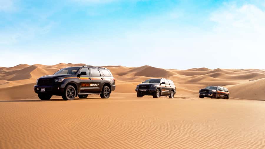 Dubai Waves & Dunes: Luxury Yacht Cruise w/ Red Dunes Safari - Lahbab Red Dunes: The Desert Setting That Makes Everything Else Pop