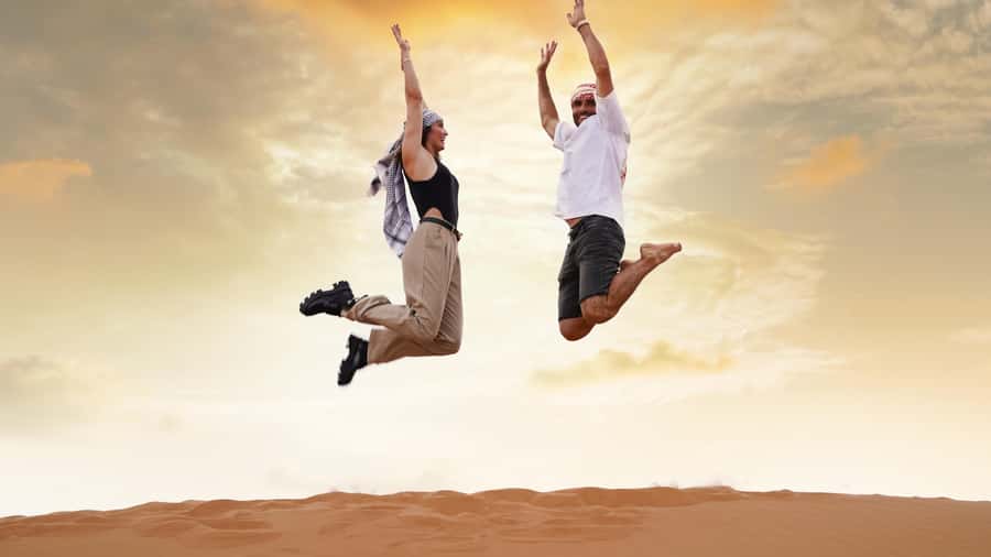 Dubai Waves & Dunes: Luxury Yacht Cruise w/ Red Dunes Safari - Camels: Short Ride, Quick Photos, Real Fun
