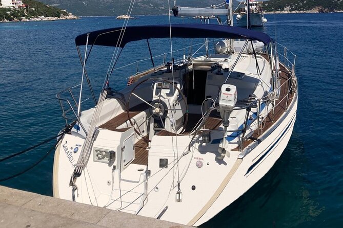 Dubrovnik : Full Day Group Sail Boat Tour to Elaphiti & Blue Cave - Sunj Beach on Lopud: sand time plus easy water access