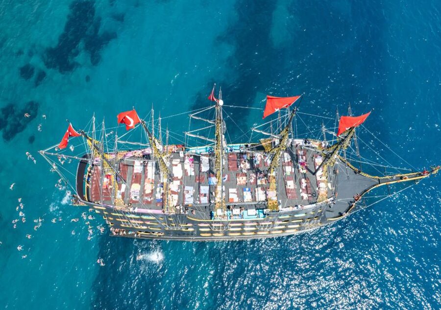 From City of Side and Alanya: Legends and Pirates Yacht Tour - Lunch onboard: open buffet + unlimited cold soft drinks