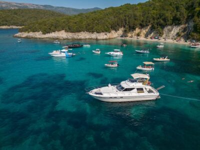 From Corfu: Luxury Yacht Cruise to Sivota and Blue Lagoon - Finding the Golden Heart Yacht at Lefkimmi Port