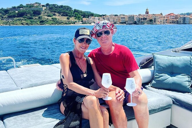 Full Day Private Yacht Charter on our Pershing 40 in Saint Tropez - Les Canoubiers: swim, snorkel, paddleboard, and a shot at dolphins