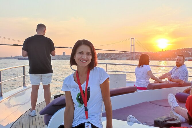Guided Bosphorus Sunset Cruise on Luxurious Yacht - Small Group Cruise - The Bosphorus Bridge: connecting Europe and Asia