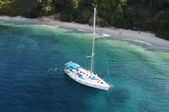 Guided Sailing Yacht Trip in Corfu Island - Gialiskari Beach (about 1 hour): The main swim stop and onboard snacks