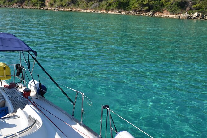 Half Day Cruise on a Sailing Yacht in Corfu Island - Snacks, drinks, and on-board comfort (WiFi, restroom, towels)