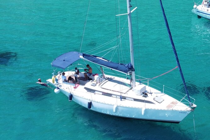 Half Day Private Cruise with Sailing Yacht in Corfu - Mouse Island and the airplane landing shots: a quirky Corfu moment