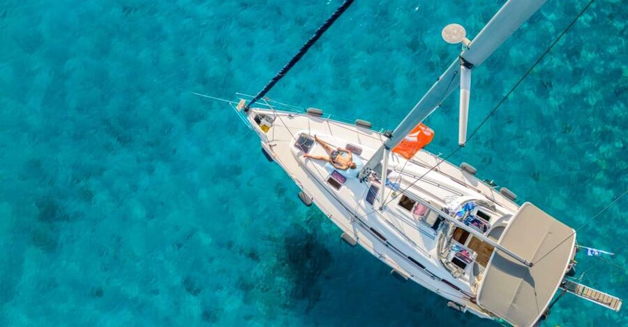 Halkidiki: Private Sailing Yacht Cruise Swim in Blue Waters - From Paliouri (Chrousso) Marina to Unreachable Water