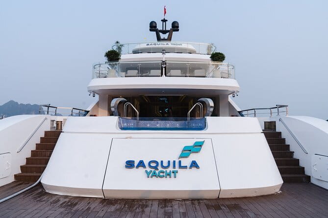 Halong Bay Day Trip Explore Caves, Kayak & Lunch by Saquila Yacht - Entering Saquila Yacht mode at HaLong International Cruise Port