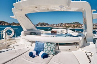 Heather Nikki 80 ft Italian Azimut Yacht Rental - The Crew Setup: Dedicated Staff, Chef, and Personal Bartender
